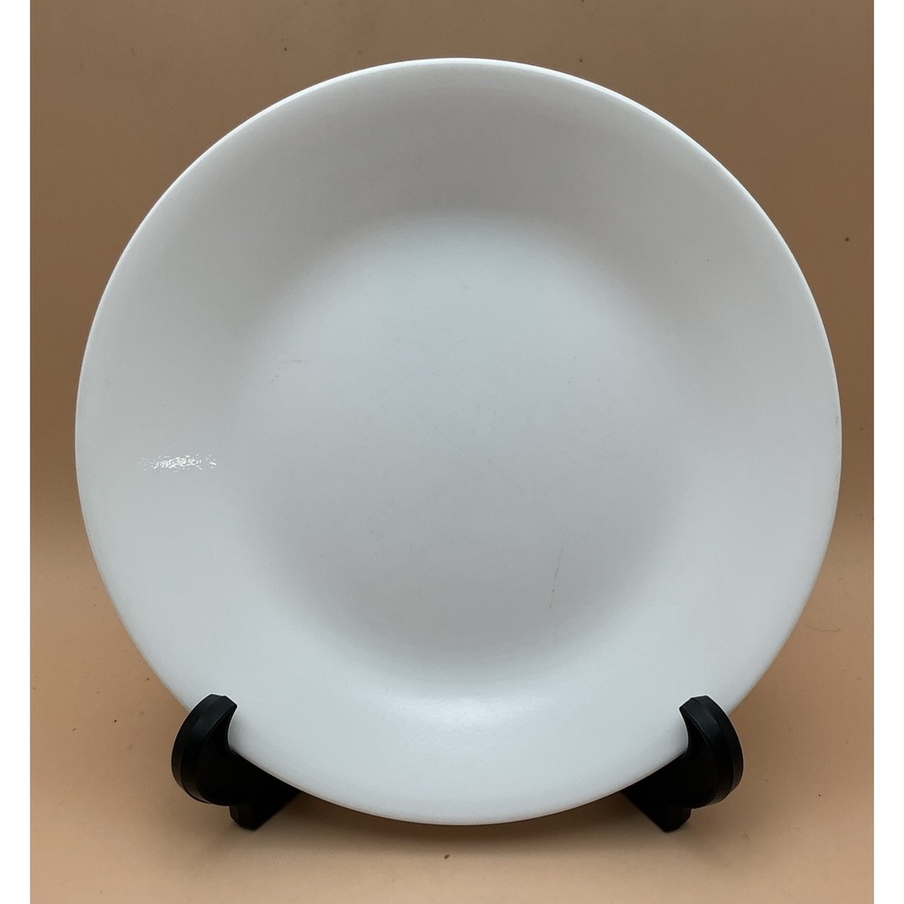 Vintage Corelle Winter Frost White 6-3/4" Glass Bread/Dessert Plate Set of‎ 4